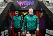 22 March 2025; Aoife Wafer of Ireland before the Women's Six Nations Rugby Championship match between Ireland and France at Kingspan Stadium in Belfast. Photo by Ramsey Cardy/Sportsfile