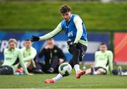 22 March 2025; Rocco Vata during a Republic of Ireland training session at the FAI National Training Centre in Abbotstown, Dublin. Photo by Stephen McCarthy/Sportsfile