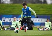 22 March 2025; Rocco Vata during a Republic of Ireland training session at the FAI National Training Centre in Abbotstown, Dublin. Photo by Stephen McCarthy/Sportsfile