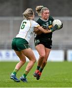 22 March 2025; Niamh Ní Chonchúir of Kerry is tackled by Mary Kate Lynch of Meath during the Lidl Ladies National Football League Division 1 Round 6 match between Kerry and Meath at Austin Stack Park in Tralee, Kerry. Photo by Brendan Moran/Sportsfile