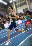 22 March 2025; Andrew Coscoran of Ireland competes in the men's 3000m final on day two of the World Indoor Athletics Championships at Nanjing's Cube Gymnasium at the Nanjing Youth Olympic Sports Park in Nanjing, China. Photo by Sportsfile
