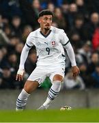 21 March 2025; Andi Zeqiri of Switzerland during the international friendly match between Northern Ireland and Switzerland at the National Football Stadium at Windsor Park in Belfast. Photo by Ben McShane/Sportsfile