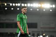 21 March 2025; Justin Devenny of Northern Ireland during the international friendly match between Northern Ireland and Switzerland at the National Football Stadium at Windsor Park in Belfast. Photo by Ben McShane/Sportsfile