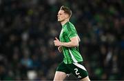 21 March 2025; Terry Devlin of Northern Ireland during the international friendly match between Northern Ireland and Switzerland at the National Football Stadium at Windsor Park in Belfast. Photo by Ben McShane/Sportsfile