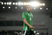 21 March 2025; Justin Devenny of Northern Ireland during the international friendly match between Northern Ireland and Switzerland at the National Football Stadium at Windsor Park in Belfast. Photo by Ben McShane/Sportsfile