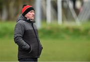 22 March 2025; Carlow manager Tom Mullally before the Allianz Hurling League Division 1B match between Carlow and Westmeath at Netwatch Cullen Park in Carlow. Photo by Matt Browne/Sportsfile
