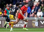 22 March 2025; Jacob Stockdale of Ulster during the United Rugby Championship match between Dragons and Ulster at Rodney Parade in Newport, Wales. Photo by Chris Fairweather/Sportsfile