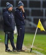 22 March 2025; Dublin manager Niall Ó Ceallacháin, left, during the Allianz Hurling League Division 1B match between Laois and Dublin at Laois Hire O'Moore Park in Portlaoise, Laois. Photo by Thomas Flinkow/Sportsfile