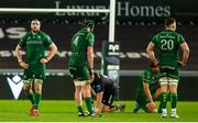 22 March 2025; Connacht players reacts at the final whistle during the United Rugby Championship match between Ospreys and Connacht at Swansea.com Stadium in Swansea, Wales. Photo by Darren Griffiths/Sportsfile