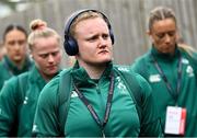 22 March 2025; Aoife Wafer of Ireland before the Women's Six Nations Rugby Championship match between Ireland and France at Kingspan Stadium in Belfast. Photo by Ramsey Cardy/Sportsfile