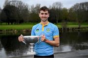 22 March 2025; Eoin McGrath of the UCD Senior Men's team after winning the Gannon Cup in the 75th annual Colours Boat Race between UCD and Trinity College on the River Liffey in Dublin. Photo by Shauna Clinton/Sportsfile