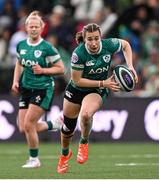 22 March 2025; Eve Higgins of Ireland during the Women's Six Nations Rugby Championship match between Ireland and France at Kingspan Stadium in Belfast. Photo by Ramsey Cardy/Sportsfile