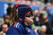 22 March 2025; Rose Bernadou of France before the Women's Six Nations Rugby Championship match between Ireland and France at Kingspan Stadium in Belfast. Photo by Ramsey Cardy/Sportsfile