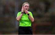 22 March 2025; Referee Kate O'Brien during the SSE Airtricity Women's Premier Division match between Bohemians and Wexford at Dalymount Park in Dublin. Photo by Tyler Miller/Sportsfile