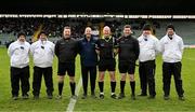 22 March 2025; Referee Shane Curley and his match officials before the Lidl Ladies National Football League Division 1 Round 6 match between Kerry and Meath at Austin Stack Park in Tralee, Kerry. Photo by Brendan Moran/Sportsfile