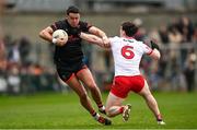 23 March 2025; Stefan Campbell of Armagh of Armagh in action against Padraig McGrogan of Derry during the Allianz Football League Division 1 match between Armagh and Derry at BOX-IT Athletic Grounds in Armagh. Photo by Ramsey Cardy/Sportsfile