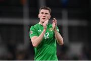 23 March 2025; Jimmy Dunne of Republic of Ireland after the UEFA Nations League B/C Play-off 2nd Leg match between Republic of Ireland and Bulgaria at the Aviva Stadium in Dublin. Photo by Stephen McCarthy/Sportsfile