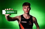 24 March 2025; Sean Cronin of Clonliffe Harriers AC poses for a portrait during the official launch of the 2025 Biofreeze Athletics Ireland Race Series at the Crown Plaza Hotel, Santry Demesne in Dublin. This year’s series incorporates the Biofreeze Irish Runner 5k (May 17th), Biofreeze Irish Runner 5 Mile (June 29th), and Biofreeze Irish Runner 10 Mile (July 20th). For further information visit AthleticsIreland.ie. Photo by Tyler Miller/Sportsfile