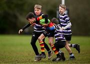 23 March 2025; Action during the De La Salle Palmerston U12s Rugby Blitz 2025 at Kirwan Park in Kiltiernan, Dublin. Photo by Seb Daly/Sportsfile