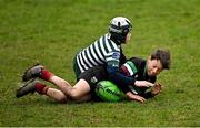 23 March 2025; Action during the De La Salle Palmerston U12s Rugby Blitz 2025 at Kirwan Park in Kiltiernan, Dublin. Photo by Seb Daly/Sportsfile