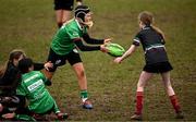 23 March 2025; Action during the De La Salle Palmerston U12s Rugby Blitz 2025 at Kirwan Park in Kiltiernan, Dublin. Photo by Seb Daly/Sportsfile