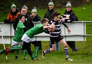 23 March 2025; Action during the De La Salle Palmerston U12s Rugby Blitz 2025 at Kirwan Park in Kiltiernan, Dublin. Photo by Seb Daly/Sportsfile