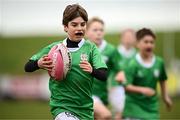 23 March 2025; Action during the De La Salle Palmerston U12s Rugby Blitz 2025 at Kirwan Park in Kiltiernan, Dublin. Photo by Seb Daly/Sportsfile