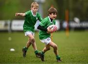 23 March 2025; Action during the De La Salle Palmerston U12s Rugby Blitz 2025 at Kirwan Park in Kiltiernan, Dublin. Photo by Seb Daly/Sportsfile