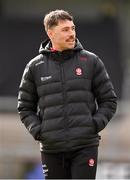 23 March 2025; Derry strength and conditioning coach Cairbre Ó Cairealláin before the Allianz Football League Division 1 match between Armagh and Derry at BOX-IT Athletic Grounds in Armagh. Photo by Ramsey Cardy/Sportsfile