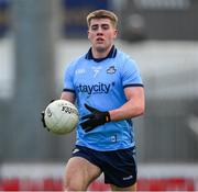 23 March 2025; Greg McEneaney of Dublin during the Allianz Football League Division 1 match between Tyrone and Dublin at O'Neills Healy Park in Omagh, Tyrone. Photo by Ray McManus/Sportsfile