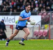 23 March 2025; Niall Scully of Dublin during the Allianz Football League Division 1 match between Tyrone and Dublin at O'Neills Healy Park in Omagh, Tyrone. Photo by Ray McManus/Sportsfile