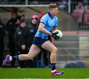 23 March 2025; Cian Murphy of Dublin during the Allianz Football League Division 1 match between Tyrone and Dublin at O'Neills Healy Park in Omagh, Tyrone. Photo by Ray McManus/Sportsfile
