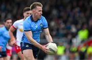 23 March 2025; Seán Bugler of Dublin during the Allianz Football League Division 1 match between Tyrone and Dublin at O'Neills Healy Park in Omagh, Tyrone. Photo by Ray McManus/Sportsfile