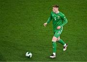 23 March 2025; Jake O'Brien of Republic of Ireland during the UEFA Nations League B/C Play-off 2nd Leg match between Republic of Ireland and Bulgaria at the Aviva Stadium in Dublin. Photo by Sam Barnes/Sportsfile