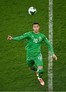 23 March 2025; Adam Idah of Republic of Ireland during the UEFA Nations League B/C Play-off 2nd Leg match between Republic of Ireland and Bulgaria at the Aviva Stadium in Dublin. Photo by Sam Barnes/Sportsfile