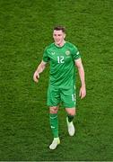 23 March 2025; Jimmy Dunne of Republic of Ireland after the UEFA Nations League B/C Play-off 2nd Leg match between Republic of Ireland and Bulgaria at the Aviva Stadium in Dublin. Photo by Sam Barnes/Sportsfile