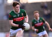 23 March 2025; Fenton Kelly of Mayo during the Allianz Football League Division 1 match between Mayo and Donegal at Hastings Insurance MacHale Park in Castlebar, Mayo. Photo by Piaras Ó Mídheach/Sportsfile