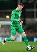 23 March 2025; Jake O'Brien of Republic of Ireland during the UEFA Nations League B/C Play-off 2nd Leg match between Republic of Ireland and Bulgaria at the Aviva Stadium in Dublin. Photo by Michael P Ryan/Sportsfile