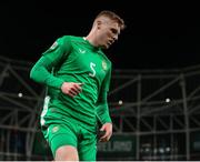 23 March 2025; Jake O'Brien of Republic of Ireland during the UEFA Nations League B/C Play-off 2nd Leg match between Republic of Ireland and Bulgaria at the Aviva Stadium in Dublin. Photo by Michael P Ryan/Sportsfile