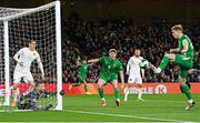 23 March 2025; Nathan Collins of Republic of Ireland during the UEFA Nations League B/C Play-off 2nd Leg match between Republic of Ireland and Bulgaria at the Aviva Stadium in Dublin. Photo by Stephen McCarthy/Sportsfile