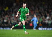 23 March 2025; Finn Azaz of Republic of Ireland during the UEFA Nations League B/C Play-off 2nd Leg match between Republic of Ireland and Bulgaria at the Aviva Stadium in Dublin. Photo by Stephen McCarthy/Sportsfile