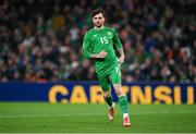 23 March 2025; Troy Parrott of Republic of Ireland during the UEFA Nations League B/C Play-off 2nd Leg match between Republic of Ireland and Bulgaria at the Aviva Stadium in Dublin. Photo by Stephen McCarthy/Sportsfile