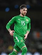 23 March 2025; Troy Parrott of Republic of Ireland during the UEFA Nations League B/C Play-off 2nd Leg match between Republic of Ireland and Bulgaria at the Aviva Stadium in Dublin. Photo by Stephen McCarthy/Sportsfile