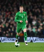 23 March 2025; Jake O'Brien of Republic of Ireland during the UEFA Nations League B/C Play-off 2nd Leg match between Republic of Ireland and Bulgaria at the Aviva Stadium in Dublin. Photo by Stephen McCarthy/Sportsfile