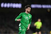 23 March 2025; Troy Parrott of Republic of Ireland during the UEFA Nations League B/C Play-off 2nd Leg match between Republic of Ireland and Bulgaria at the Aviva Stadium in Dublin. Photo by Stephen McCarthy/Sportsfile