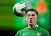 23 March 2025; Jimmy Dunne of Republic of Ireland during the UEFA Nations League B/C Play-off 2nd Leg match between Republic of Ireland and Bulgaria at the Aviva Stadium in Dublin. Photo by Stephen McCarthy/Sportsfile