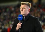 22 March 2025; RTÉ Sport analyst Joe Canning before the Allianz Hurling League Division 1A match between Cork and Galway at SuperValu Páirc Uí Chaoimh in Cork. Photo by Piaras Ó Mídheach/Sportsfile