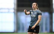 27 March 2025; Eve Higgins during an Ireland Women's Rugby squad training session at the IRFU High Performance Centre in Dublin. Photo by Seb Daly/Sportsfile