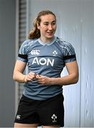 27 March 2025; Eve Higgins during an Ireland Women's Rugby squad training session at the IRFU High Performance Centre in Dublin. Photo by Seb Daly/Sportsfile