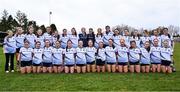 27 March 2025; The Mount St Michael squad before the Lidl LGFA PPS All-Ireland Senior B final match between Eureka Secondary School of Kells in Meath and Mount St Michael of Claremorris in Mayo at St Brigid's GAA in Roscommon. Photo by Piaras Ó Mídheach/Sportsfile